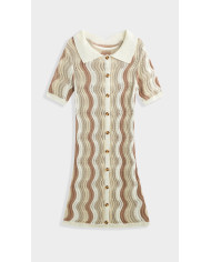 Robe crochet Casa Beige