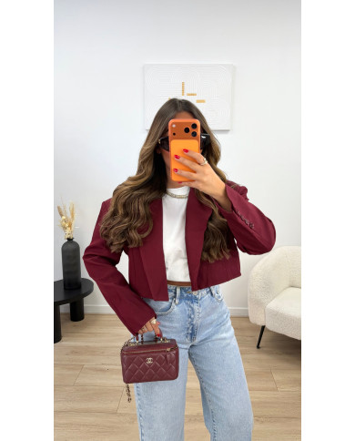 Blazer court Frankie bordeaux