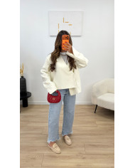 Blazer croisé asymétrique Choco