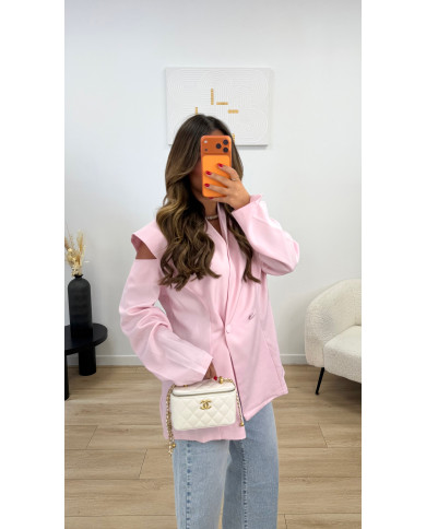 Blazer Épaule ouverte Rose