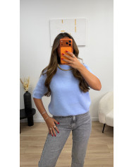 Chemise oversize coquillages blanc