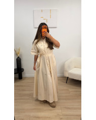 Robe Chemsie longue Noé bijoux Bleu marine