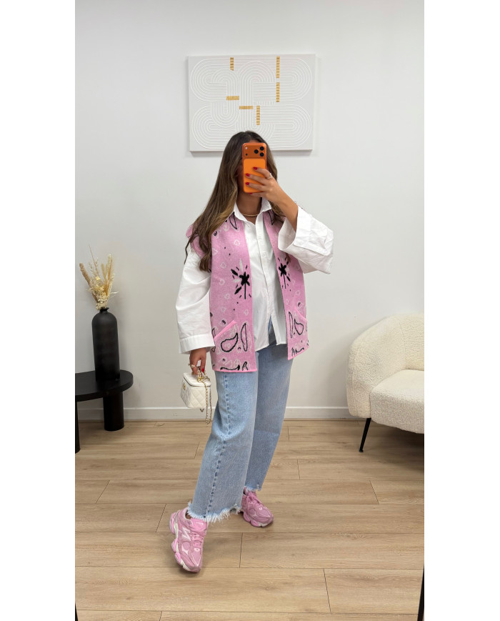 Gilet sans manches KUJT Rose