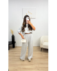 Ensemble Basic jogging gris