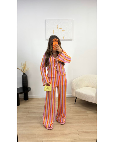 Ensemble Mykonos Multi Crochet Rose