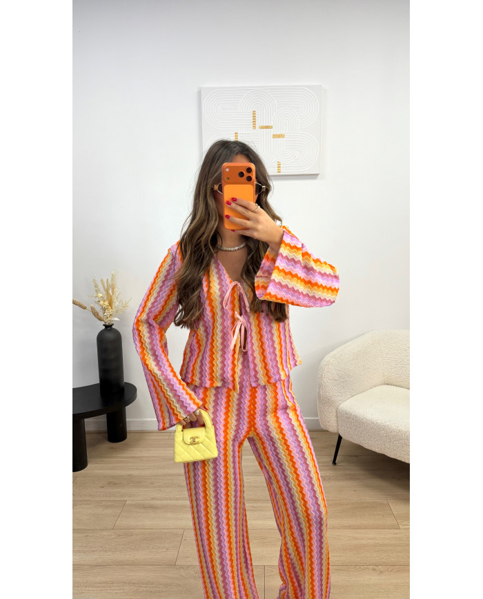 Ensemble Mykonos Multi Crochet Rose