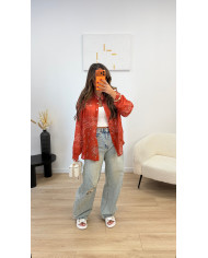 Chemise légere coton bandana Rouge