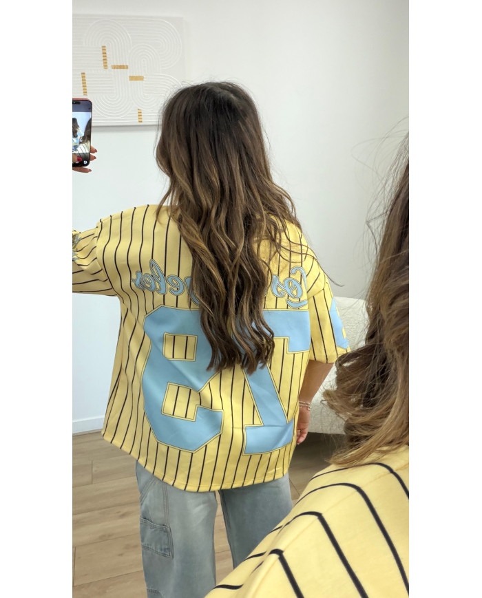 T-shirt Los Angeles Jaune