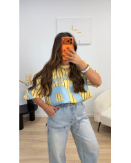 T-shirt Los Angeles Jaune