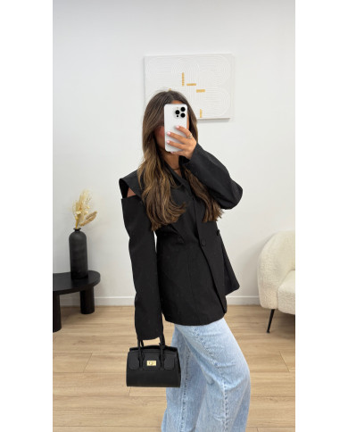 Blazer épaule ouverte Noir
