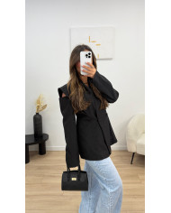 Blazer épaule ouverte Noir