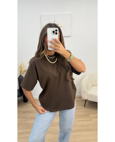T-shirt épaulettes Choco