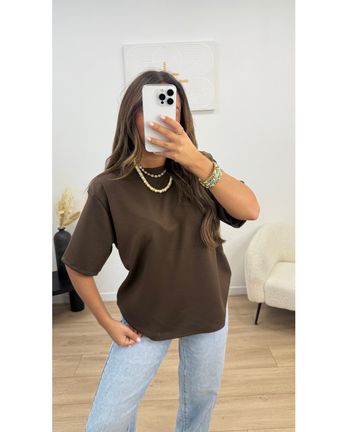 T-shirt épaulettes Choco