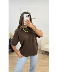 T-shirt épaulettes blanc