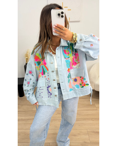 Veste Pépites bleu  INDE 🇮🇳