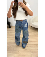 Jean évasé Patchwork 🪡