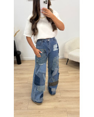 Jean évasé Patchwork 🪡