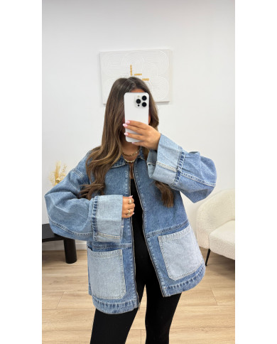 Veste en jean Set retroussé