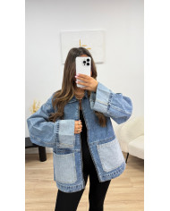 Veste en jean Set retroussé