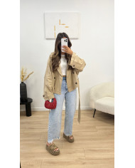 Trench parisienne taupe