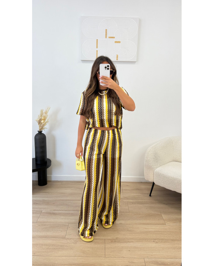 Ensemble crochet multi crochet Choco