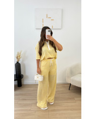 Ensemble crochet marin bordeaux