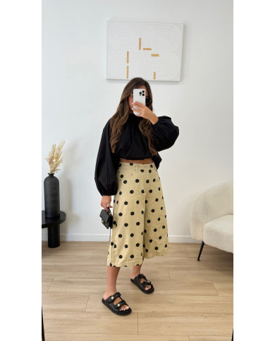 Bermuda Bag Pois Beige