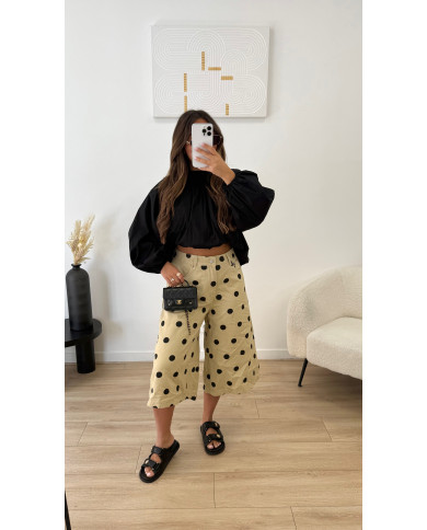 Bermuda Bag Pois Beige