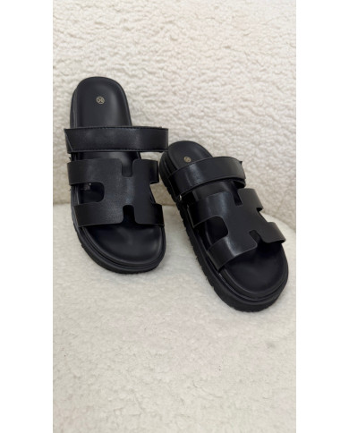 Sandales H noir