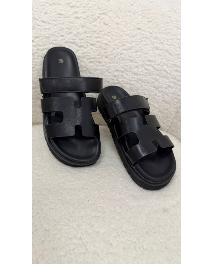 Sandales H noir