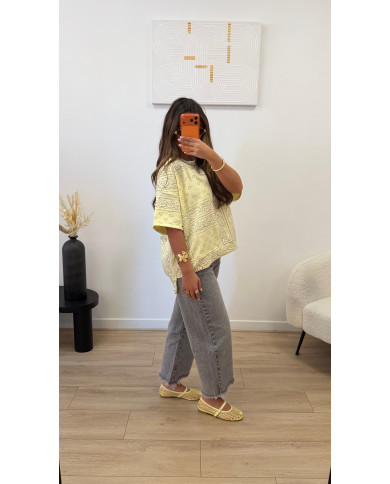 T-shirt épais bandana Jaune