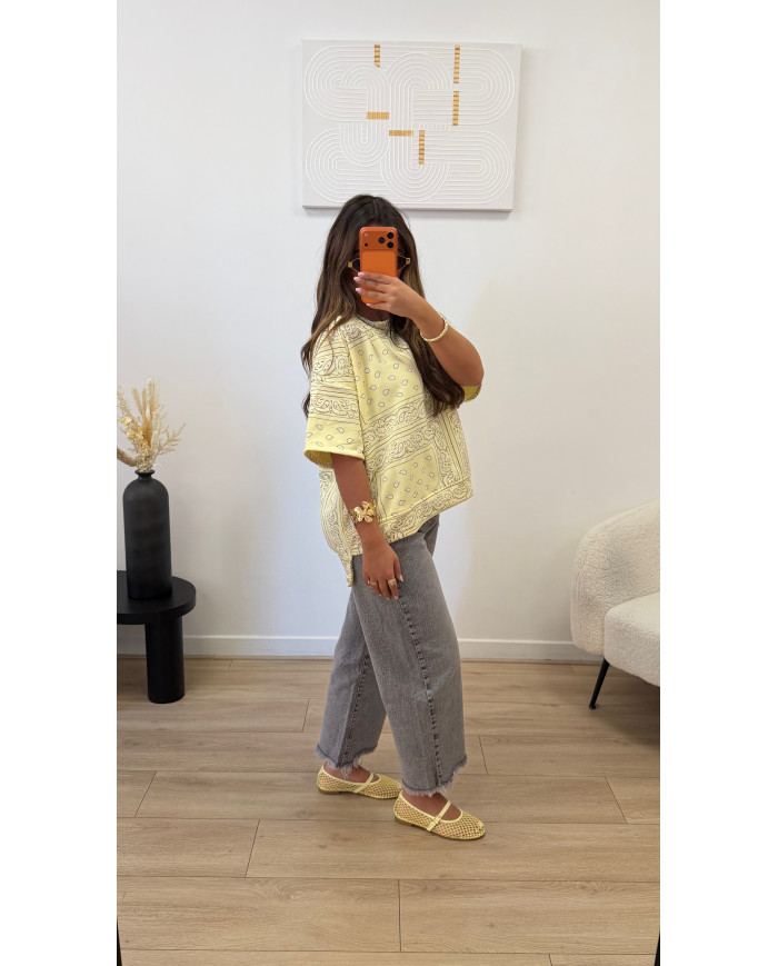 T-shirt épais bandana Jaune