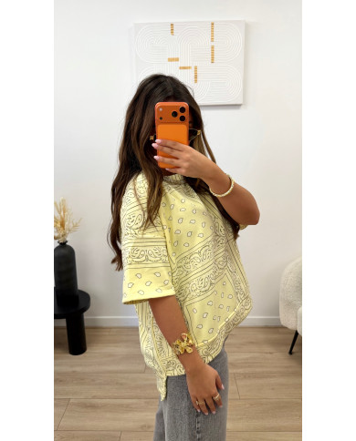 T-shirt épais bandana Jaune