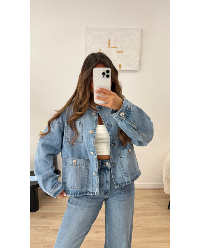 Veste en jean bijoux  Sand