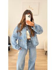 Veste en jean bijoux  Sand
