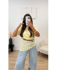 Foulard crochet noir