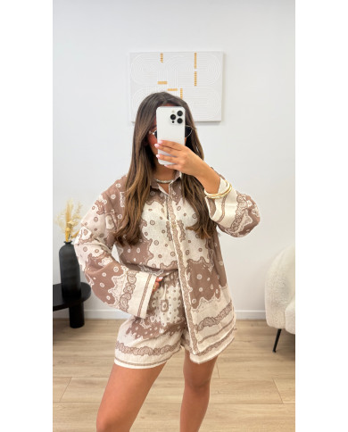 Ensemble Chemise + short Zummer Choco