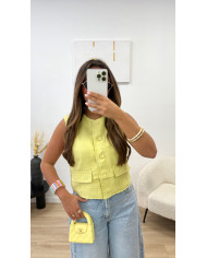 Veste Tweed Jaune Shany