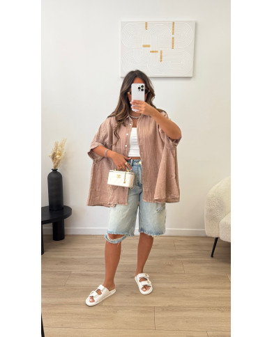 Chemise Tsy gaz Amour Taupe