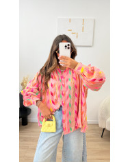 Chemise Blanca rose Multicolore