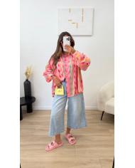 Chemise Blanca rose Multicolore