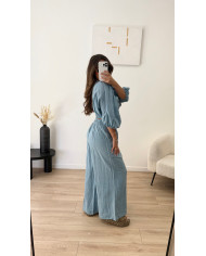 Ensemble cochella uni bleu