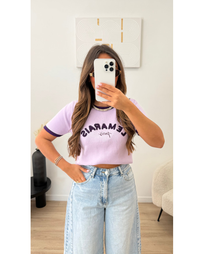 T-shirt Le Marais bicolore Violet