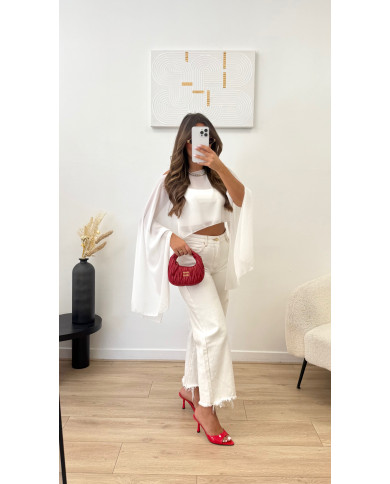 Cape tulle Blanche