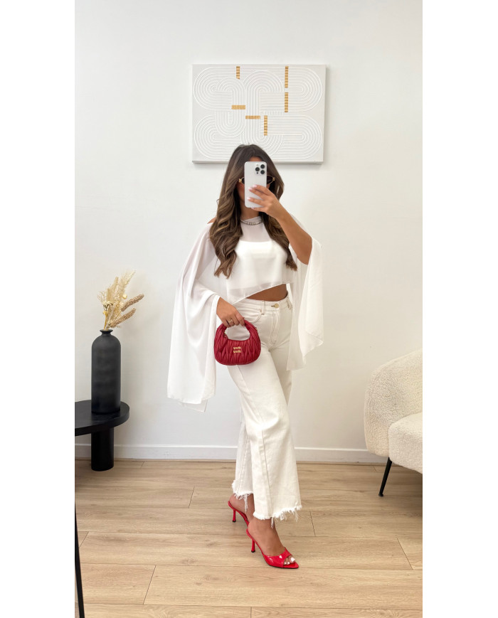 Cape tulle Blanche