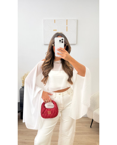 Cape tulle Blanche