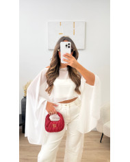 Cape tulle Blanche
