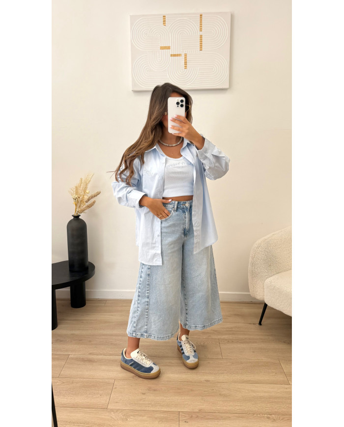 Chemise + Top Saint tropez bleu