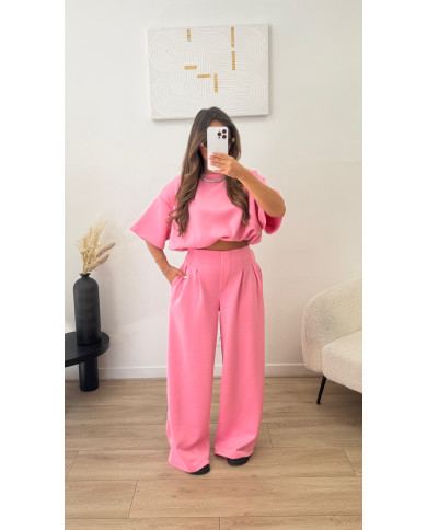Ensemble jogging Bowl Rose