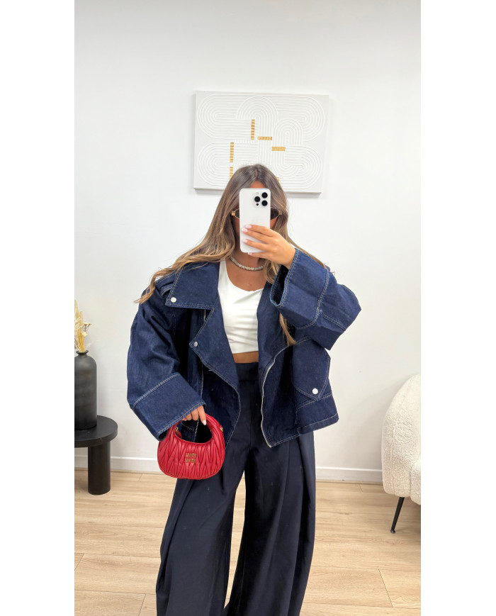 Veste Size jean bleu brut